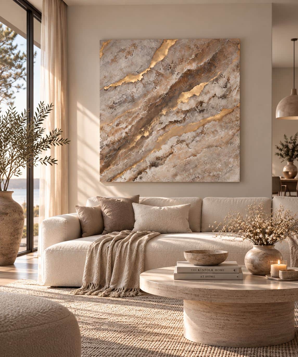 Teos kankaalle "Ajan kerrokset" 130cm x 130cm - Image 9