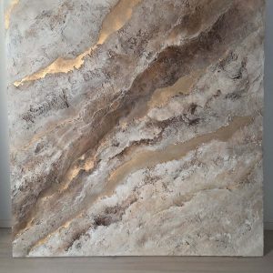 Teos kankaalle "Ajan kerrokset" 130cm x 130cm