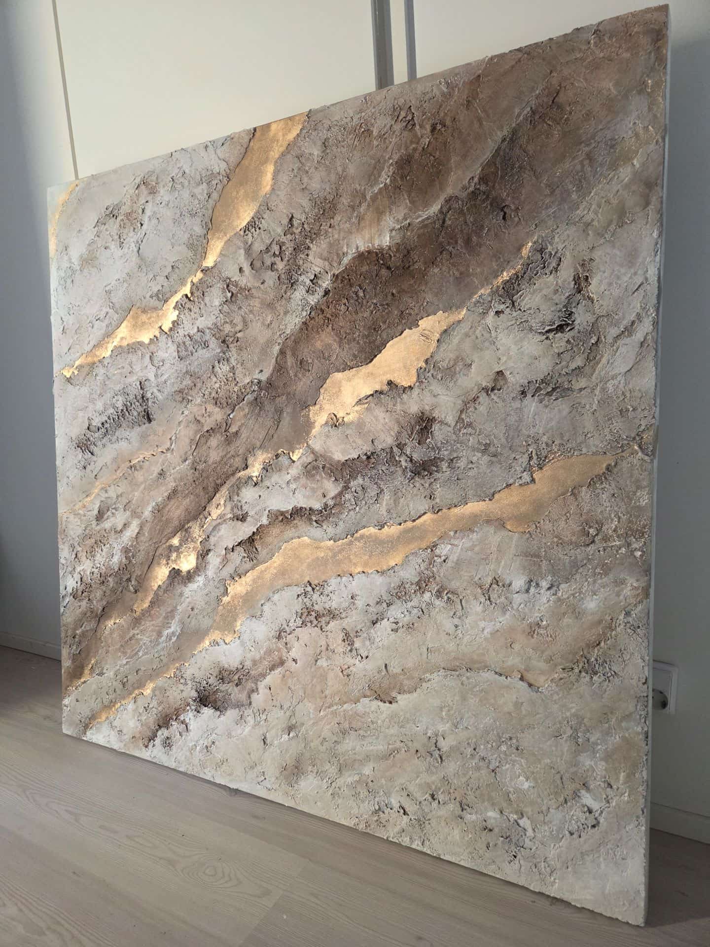 Teos kankaalle "Ajan kerrokset" 130cm x 130cm - Image 7