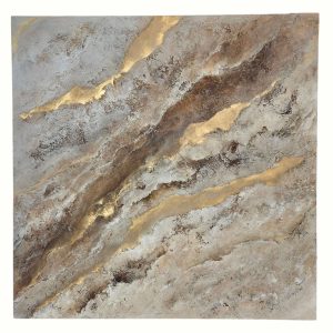 Teos kankaalle "Ajan kerrokset" 130cm x 130cm